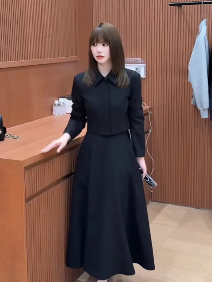 Set sơ mi và chân váy xoè dài VA906 – P'ranis